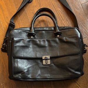 Danier Black Leather Men's Messenger Bag